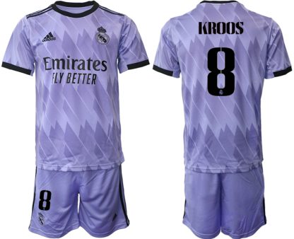 Moški Nogometni dresi Real Madrid kompleti Gostujoči 2023 KROOS 8