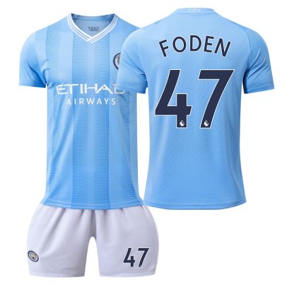 Moški Nogometni dresi kompleti Manchester City Domači 2023-24 FODEN 47