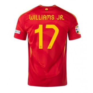 Günstige Moški Nogometni dresi Španija Domači Euro 2024 tisk Nico Williams 17