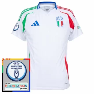 Najcenejši Moški Nogometni dresi Euro 2024 Italija Gostujoči bela Kratek Rokav