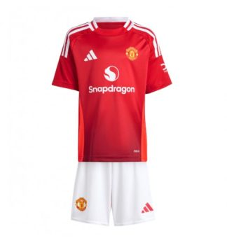 Naročiti Otroške Nogometnih dresov Manchester United Domači rdeča bela 2024 2025