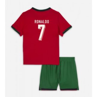 Novo Otroški Nogometni dresi kompleti Portugalska Domači Euro 2024 Cristiano Ronaldo 7