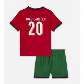 Novo Otroški Nogometni dresi kompleti Portugalska Domači Euro 2024 Joao Cancelo 20