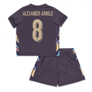 Novo Otroški Nogometni dresi za otroke Anglija Gostujoči Euro 2024 Alexander-Arnold 8