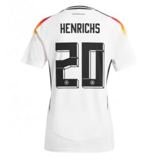 Novo Ženski Nogometni dresi Nemčija Reprezentance Domači Euro 2024 z imenom Benjamin Henrichs 20