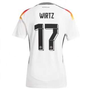 Novo Ženski Nogometni dresi Nemčija Reprezentance Domači Euro 2024 z imenom Florian Wirtz 17