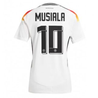Novo Ženski Nogometni dresi Nemčija Reprezentance Domači Euro 2024 z imenom Jamal Musiala 10