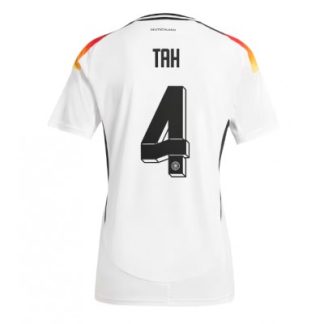 Novo Ženski Nogometni dresi Nemčija Reprezentance Domači Euro 2024 z imenom Jonathan Tah 4