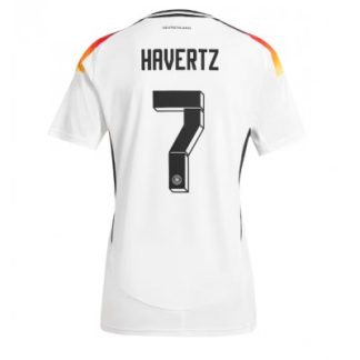 Novo Ženski Nogometni dresi Nemčija Reprezentance Domači Euro 2024 z imenom Kai Havertz 7