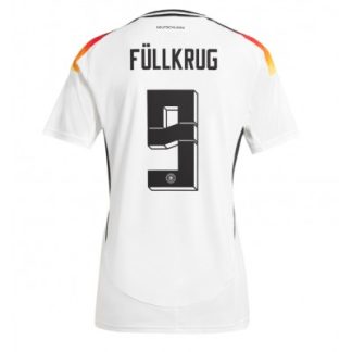 Novo Ženski Nogometni dresi Nemčija Reprezentance Domači Euro 2024 z imenom Niclas Fullkrug 9