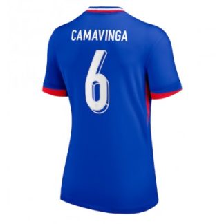 Novo Ženski Nogometni dresi za nizko ceno Francija Reprezentance Domači EM 2024 Eduardo Camavinga 6