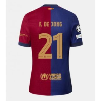 Poceni Moški Nogometni dresi Barcelona Domači 2024-25 Frenkie de Jong 21