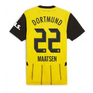 Poceni Moški Nogometni dresi BVB Borussia Dortmund Domači 2024-25 Ian Maatsen 22