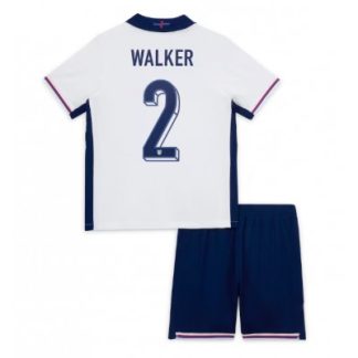 Poceni Otroški Nogometni dresi za otroke Anglija Domači Euro 2024 Kyle Walker 2