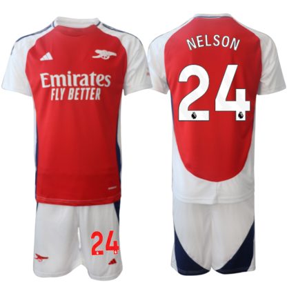 Kupiti Moški Nogometni dresi Arsenal Domači 2024-25 Reiss Nelson 24