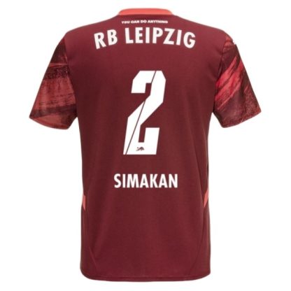 Popust Moški Nogometni dresi za nogomet RB Leipzig Gostujoči 2024-2025 Mohamed Simakan 2