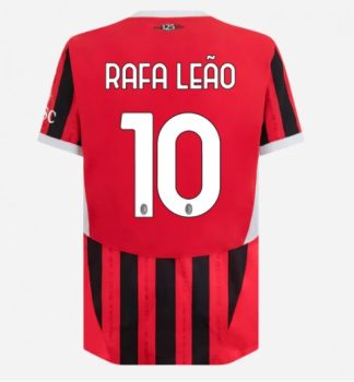 Vroča Prodaja Moški Nogometni Dresi AC Milan Domači 2024-25 rdeča Rafael Leao 10