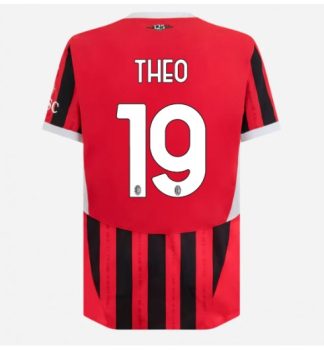 Vroča Prodaja Moški Nogometni Dresi AC Milan Domači 2024-25 rdeča Theo Hernandez 19