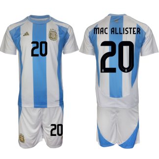 Najbolje Prodajano Moški Nogometni dresi Argentina Domači Copa America 2024 Alexis Mac Allister 20