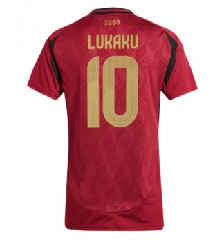 Poceni Ženski Nogometni dresi Reprezentance Belgija Domači EP 2024 Romelu Lukaku 10