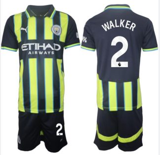 Prodaja Moški Nogometni dresi kompleti Manchester City Gostujoči 2024-2025 Kyle Walker 2